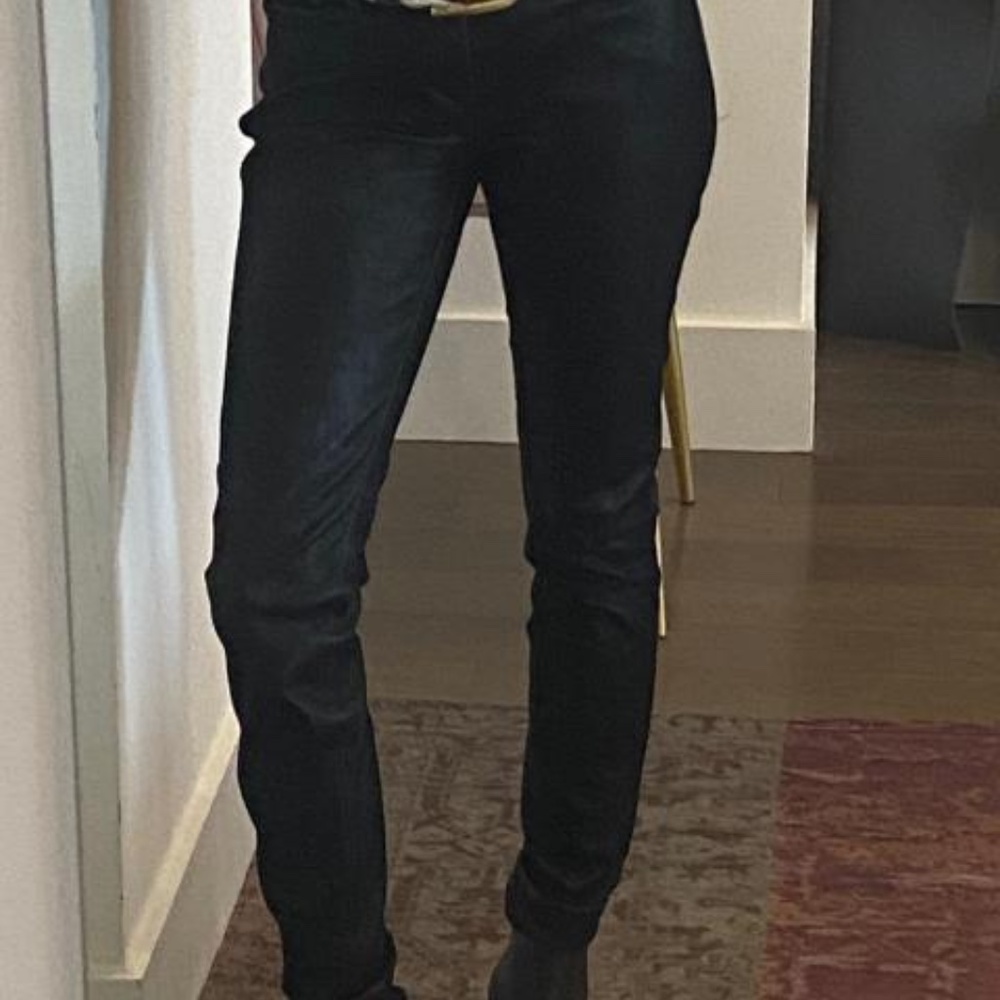 BLANKNYC Faux Sueded Skinny Jeans Size 25, Black